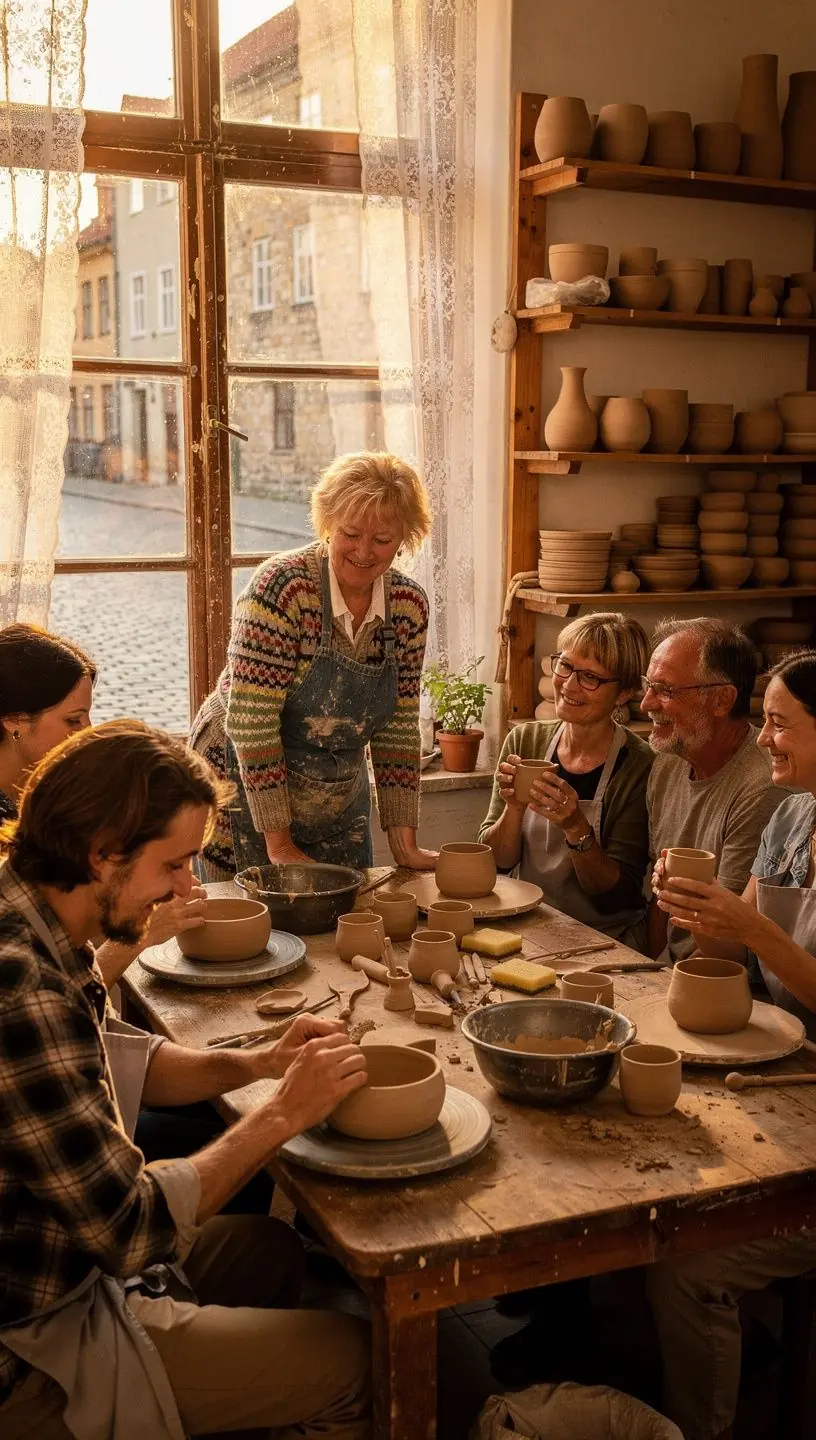 Osalejad loovad isikupärast käsitööd hubases ja inspireerivas töötoas.
